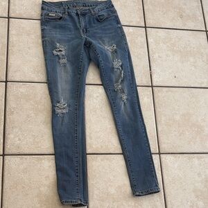 Trendy Distressed Skinny Jeans for Women